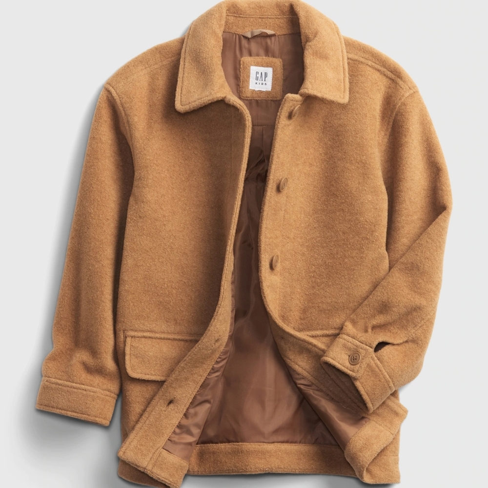Gap Kids Boucle Jacket- Camel Color